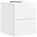 Mobiletto da notte a muro 2 pcs Bianco Lucido 33 x 34,5 x 40 cm - Foto miniatura 2