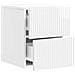 Mobiletto da notte a muro 2 pcs Bianco Lucido 33 x 34,5 x 40 cm - Foto miniatura 4