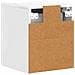 Mobiletto da notte a muro 2 pcs Bianco Lucido 33 x 34,5 x 40 cm - Foto miniatura 7