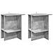 Tavolino da salotto 2 pcs Grigio Cemento 40 x 30 x 49 cm - Foto miniatura 1
