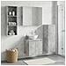 Set di mobili per il bagno 4 pcs Grigio Cemento - Foto miniatura 4