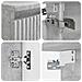 Set di mobili per il bagno 4 pcs Grigio Cemento - Foto miniatura 6