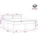 Letto box spring con materasso Grigio Chiaro 140 x 200 cm - Foto miniatura 4