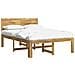 Letto matrimoniale con testiera ROSTOCK Bianco 120 x 200 cm - Foto miniatura 1