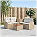 Set di divani 6 pz Beige e Bianco Crema - Foto miniatura 4