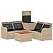 Set di divani 6 pz Beige e Bianco Crema - Foto miniatura 10
