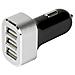 IUSB3-CAR-3P - Caricatore Universale da Auto 3p USB 5100 mAh Nero / Silver - Foto miniatura 1