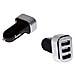 IUSB3-CAR-3P - Caricatore Universale da Auto 3p USB 5100 mAh Nero / Silver - Foto miniatura 4
