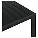 Tavolo da Giardino Nero 185x90x74 cm in Alluminio e WPC - Foto miniatura 4