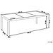 Set Di Tavolo E 8 Sedie Da Giardino In Acciaio, Basalto E Fibra Tessile Bianca - Nero Lucido - 220cm - Grosseto - Foto miniatura 7