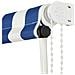 Tenda Da Sole Retrattile 350x150 Cm Blu E Bianco - Foto miniatura 2