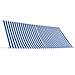 Tenda Da Sole Retrattile 350x150 Cm Blu E Bianco - Foto miniatura 5