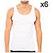 Intimo 0980 Pack 6 Tank Abbigliamento Uomo 60 - Foto miniatura 1