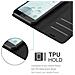Custodia Compatibile Con Htc U Play In Nero Carbone - Coperchio Protettiva Con Chiusura Magnetica, Funzione Stand E Tasca Per Le Carte - Foto miniatura 2