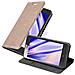 Custodia Compatibile Con Zte Blade L7 In Bruno Caffè - Coperchio Protettiva Con Chiusura Magnetica, Funzione Stand E Tasca Per Le Carte - Foto miniatura 1
