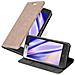 Custodia Compatibile Con Zte Blade L7 In Bruno Caffè - Coperchio Protettiva Con Chiusura Magnetica, Funzione Stand E Tasca Per Le Carte - Foto miniatura 3
