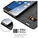Custodia Compatibile Con Zte Blade L7 In Bruno Caffè - Coperchio Protettiva Con Chiusura Magnetica, Funzione Stand E Tasca Per Le Carte - Foto miniatura 4
