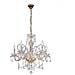 Lampadario Classico A 5 Braccia In Cristallo Di Murano Oro Lucido, 5x Attacco E14 - Foto miniatura 1