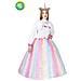 Costume Principessa Unicorno Multicolore Vestito Carnevale Pegasus L 7/8 Anni - Foto miniatura 1