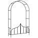 Arco da Giardino con Porta Nero 138x40x238 cm in Ferro - Foto miniatura 1