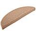 Tappetini per Scale 15 pz Marrone Chiaro 56x17x3 cm - Foto miniatura 2