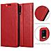 Custodia Compatibile Con Lg K52 In Rosso Mela - Coperchio Protettiva Con Chiusura Magnetica, Funzione Stand E Tasca Per Le Carte - Foto miniatura 5