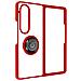 Cover Samsung Galaxy Z Fold4 Bimateria Anello Metallico Supporto Rossa - Foto miniatura 4