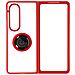 Cover Samsung Galaxy Z Fold4 Bimateria Anello Metallico Supporto Rossa - Foto miniatura 1