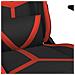 Sedia da Gaming Massaggio Poggiapiedi Nero e Rosso Similpelle - Foto miniatura 5