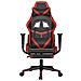 Sedia da Gaming Massaggio Poggiapiedi Nero e Rosso Similpelle - Foto miniatura 6