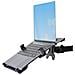 Braccio Monitor da Scrivania con Ripiano VESA Ventilato per Laptop (4.5kg) e Display fino a 32" (8kg), Nero, Supporto /Staffa per Notebook e Monitor VESA regolabile; Morsetto a C /Foro Passante - Foto miniatura 13