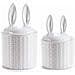 Barattoli Da Cucina A Forma Di Coniglietto In Ceramica Con Chiusura Ermetica Per Alimenti Set Da 2 - Foto miniatura 1