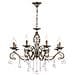 Lampadario Classico Grace Metallo Ottone 8 Luci - Foto miniatura 1