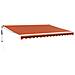 Tenda Sole Automatica Retrattile Arancione e Marrone 4x3 m - Foto miniatura 1