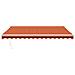 Tenda Sole Automatica Retrattile Arancione e Marrone 4x3 m - Foto miniatura 4