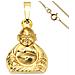 Ciondolo Buddha 333 Oro Giallo Con Catena 50 Cm - Foto miniatura 1