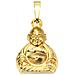 Ciondolo Buddha 333 Oro Giallo Con Catena 50 Cm - Foto miniatura 3