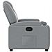 Poltrona Reclinabile In Tessuto Grigio Chiaro - Foto miniatura 5