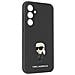 Cover Per Samsung Galaxy S23 Fe Design Ikonik Metal Silicone Rigido, Nero - Foto miniatura 1