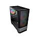 MOBILE MINI TOWER 385JM80G MG140 RGB GRIGIO FERRO 205x410x420mm 4SLOT 2x3,5" 4x2,5" VETRO 3xFAN LED - Foto miniatura 3