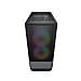MOBILE MINI TOWER 385JM80G MG140 RGB GRIGIO FERRO 205x410x420mm 4SLOT 2x3,5" 4x2,5" VETRO 3xFAN LED - Foto miniatura 4