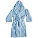 Accappatoio Con Cappuccio In Morbida Spugna Mod. Sophie Tinta Unita Vari Colori Xxxl Cielo - Foto miniatura 1