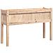 Fioriera Giardino Con Gambe 110x31x70 Cm Legno Massello Pino - Foto miniatura 1