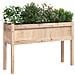 Fioriera Giardino Con Gambe 110x31x70 Cm Legno Massello Pino - Foto miniatura 3