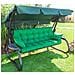 Cuscino Per Altalena Hollywood, Morbido Cuscino Per Seduta, Resistente Cuscino Per Altalena Da Giardino, Cuscino Adatto Per Roulotte, Cuscino Per Panca Con Schienale. Larghezza 120 Cm - Verde - Foto miniatura 2