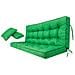 Cuscino Per Altalena Hollywood, Morbido Cuscino Per Seduta, Resistente Cuscino Per Altalena Da Giardino, Cuscino Adatto Per Roulotte, Cuscino Per Panca Con Schienale. Larghezza 120 Cm - Verde - Foto miniatura 1