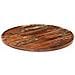 Piano Per Tavolo 70x3,8 Cm Rotondo Legno Massello Di Recupero - Foto miniatura 2