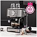 Macchina da Caffè Espresso 249415 Manuale, Adattatore ESE, con Scaldatazze,Colore Argento - Foto miniatura 8