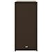 Armadietto Portaoggetti Giardino Marrone 105x55x113 Polyrattan - Foto miniatura 7