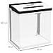 Acquario Da 13l A Illuminazione Led Con Fori Di Ventilazione, In Vetro Hd E Abs, 29l X 20p X 30.5a Cm - Foto miniatura 3